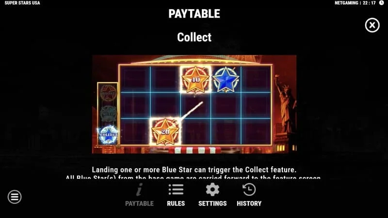 Super Stars USA - Pencetus ciri Collect